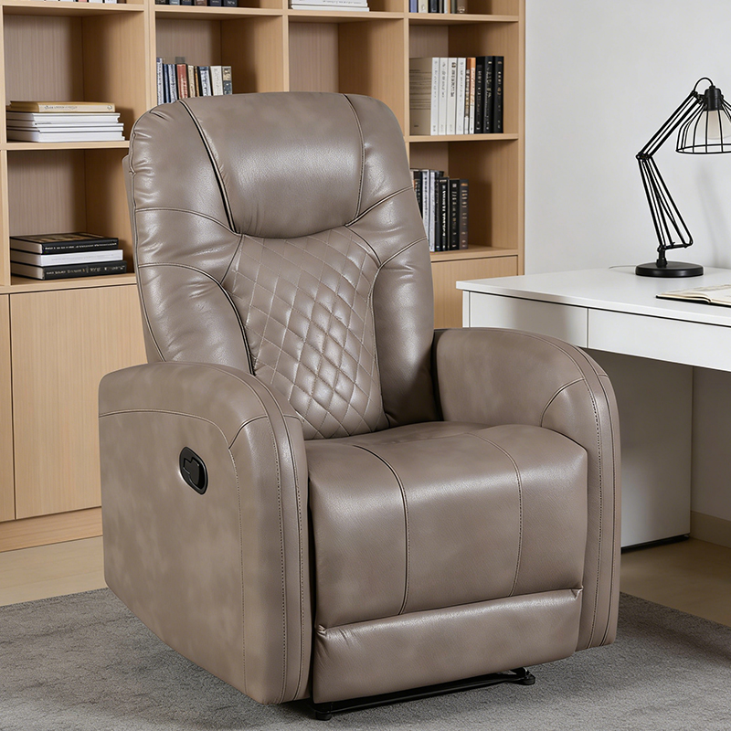Breathable Leather Manual recubans Una Sedes Recliner Cathedra