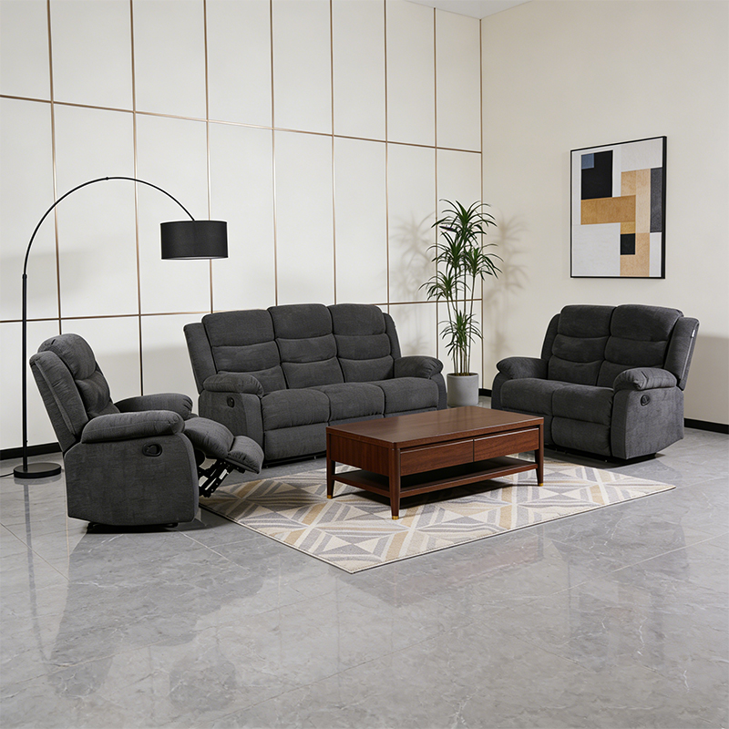 3 Piece Fabricae reclinatae Living Room Set, Stibadium, Loveseat and Reclinatorium Cathedra